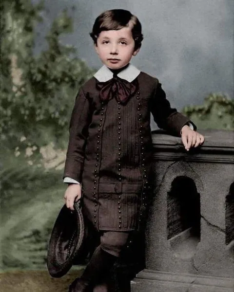 Five-year-old Albert Einstein, 1884