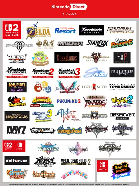 [Official] List of games featured in the Direct
