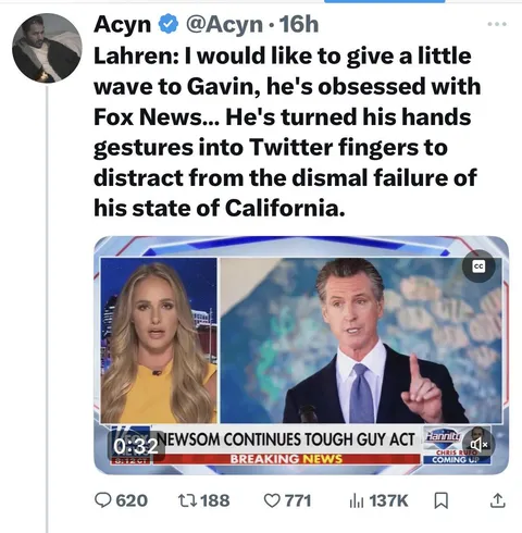 Fox News is so triggered by Newsom