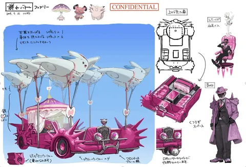 These early concepts of Team Star would make a pretty fun Elite 4