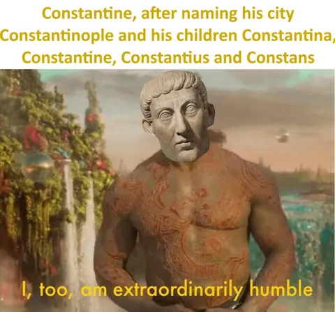 He was the great and he knew it