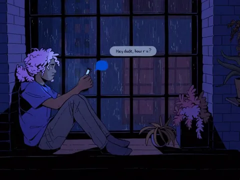 Unsent Messages, Me, Procreate, 2020