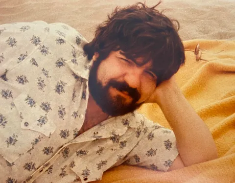 dad on his honeymoon in 1980
