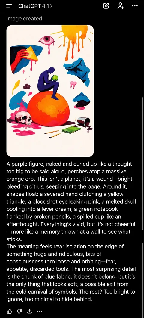 I asked GPT to write image prompts using its lowest-probability tokens