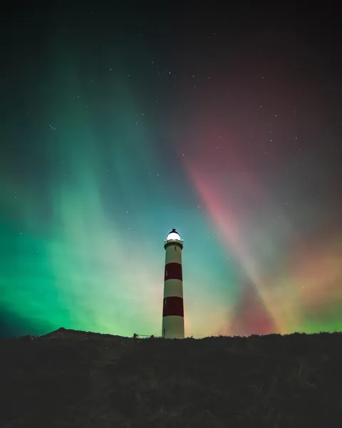 ITAP of The Aurora &amp; a Lighthouse