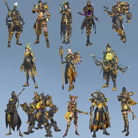 All Gold Mythic skins