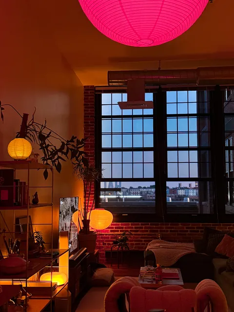 Blue hour in our loft