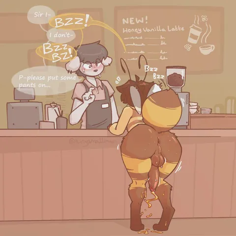 He just wants a coffee


