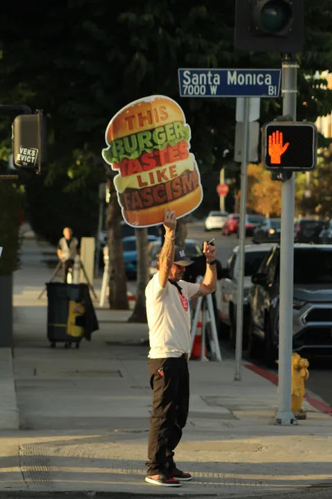 [OC] Outside the Tesla Diner in Hollywood, Friday Oct. 3