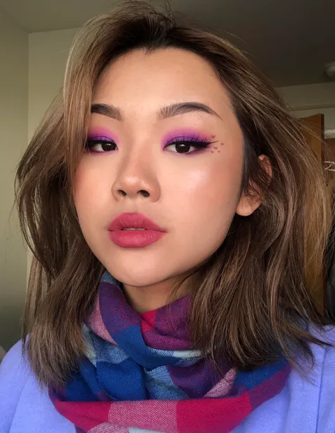 purple tones and fresh skin- inspo from nicaphan on IG!