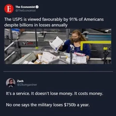 The USPS is a service