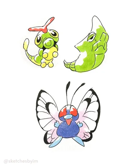 I doodled Kanto Pokemon (OC)