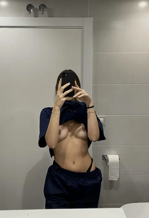 Do you get excited watching my nurse tiddies or should i get completely naked