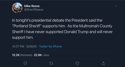 He, in fact, does not support Trump.