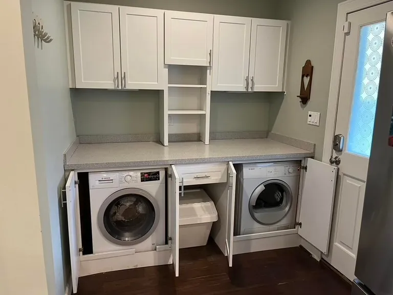 New laundry nook in our 150yr old house! After/Before and Full Process
