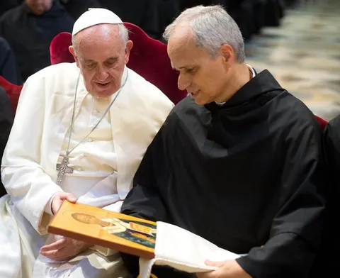 Pope Francis and Cardinal Robert Prevost, 2013