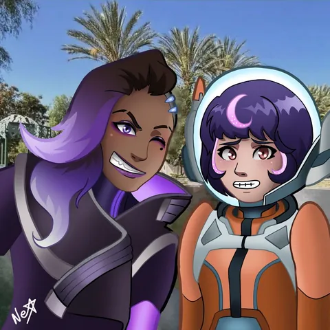 Carolina Ravassa and Xanthe Huynh (aka Sombra and Juno) met irl :)