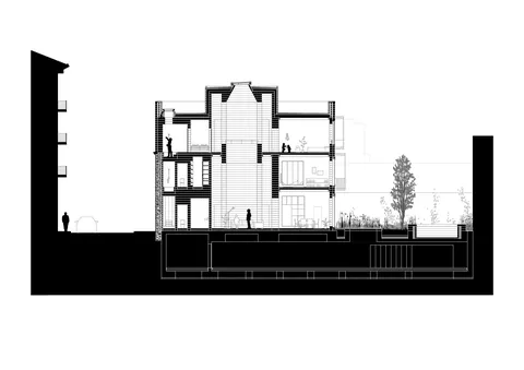 I love the CENTRAL SPACE of the 1736 House in Barcelona, by H Arquitectes. (2023)