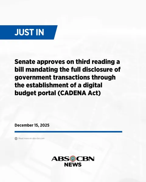 Senate approves Bam Aquino's CADENA bill on 3rd reading