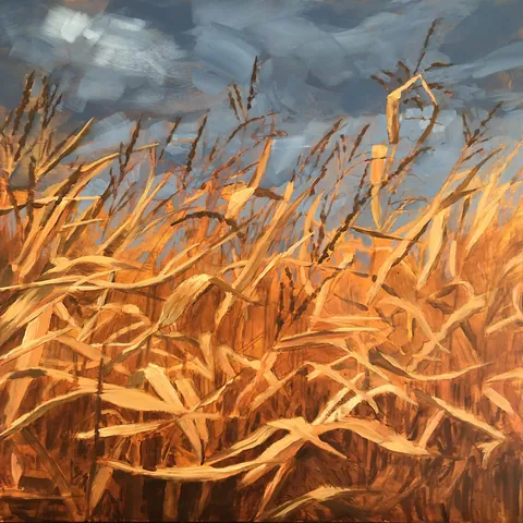 Autumn Cornfield, Jim Musil (me), Acrylic, 2020