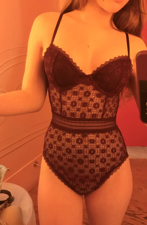 In a dressing room at Victoria’s Secret [OC]
