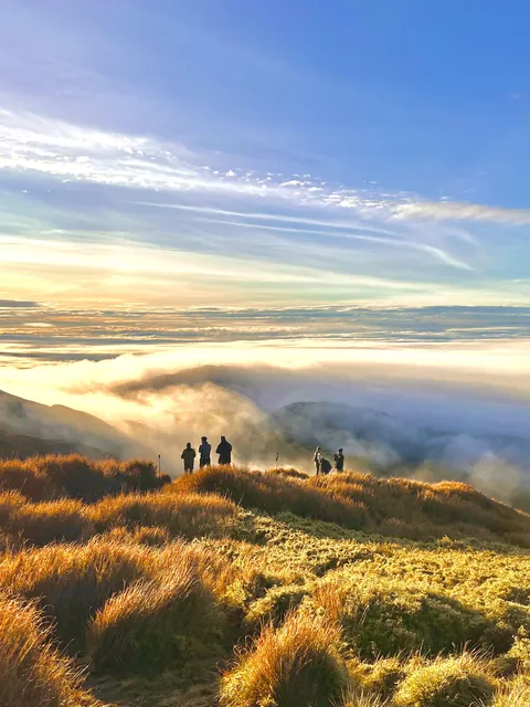 Golden hour at the peak