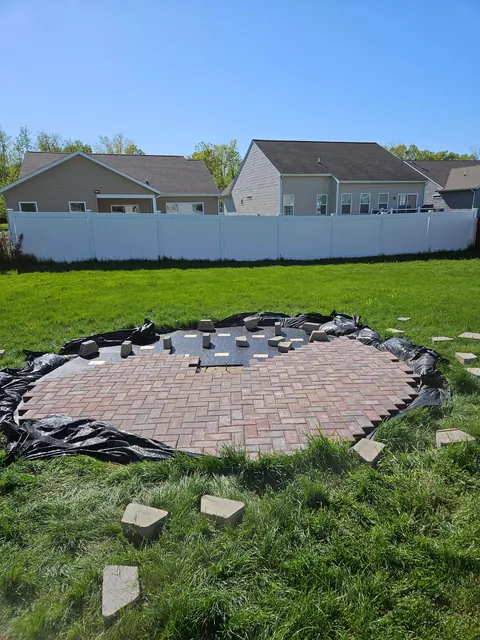 My largest DIY undertaking - first time fire pit + patio seating area build