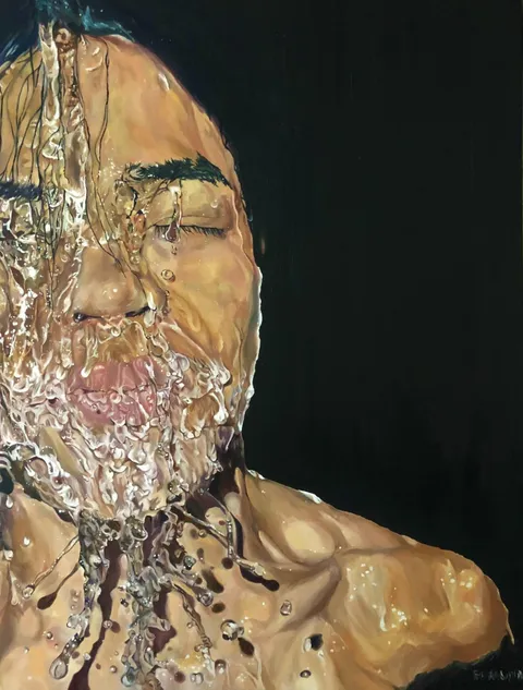 Study Of Water, Oil Paint, 90 x 120cm