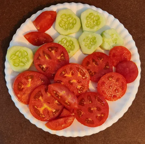 Fresh from my backyard mini garden, straight to my belly.