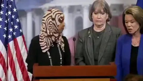 Rep. Angie Craig: "I would rather stick forks in my eyes than be here tonight to listen to Donald Trump talk about the State of the Union, but this is the People's house, and I will not abandon the People's house."
