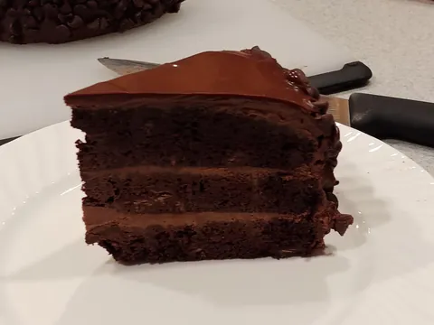 [Homemade] My attempt at 150 hour chocolate cake for my brother's birthday.