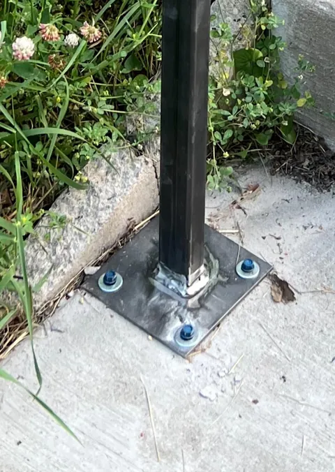 Built a new railing for my front steps