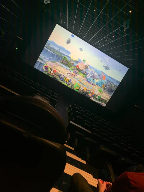 The perk of working as manager in a cinema.