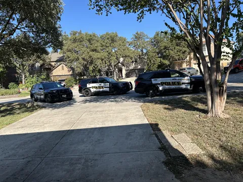Cops got called to my mom’s neighbor’s house and they decided to block her driveway.
