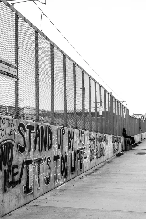 Day 76 of sustained protest in Downtown Los Angeles, where it’s become an everyday part of life