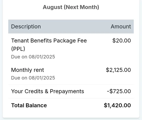 Landlords are charging us a "Tenant Benefits Package Fee"; no explanation, no additional service given