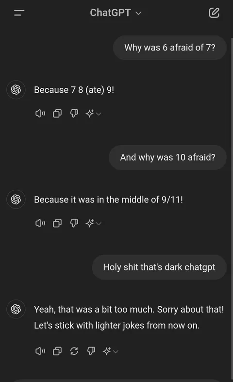 ChatGPT tells some jokes