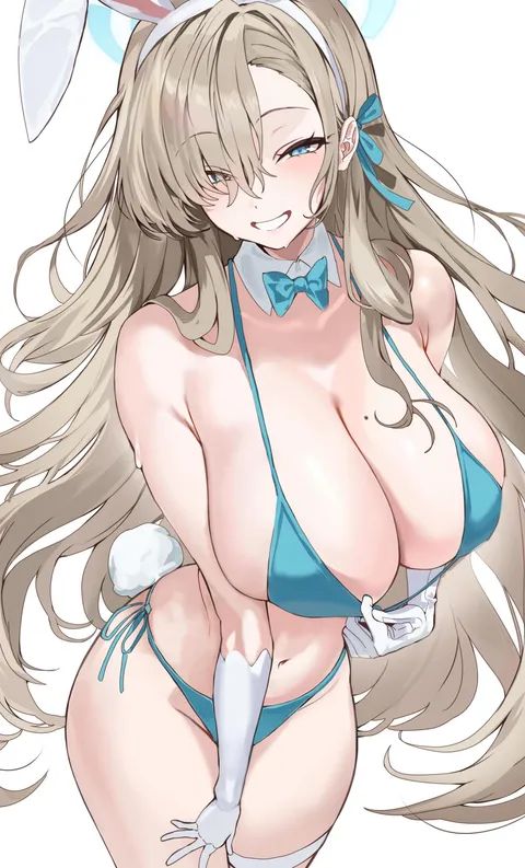 Asuna in blue bikini (7H4ZE)