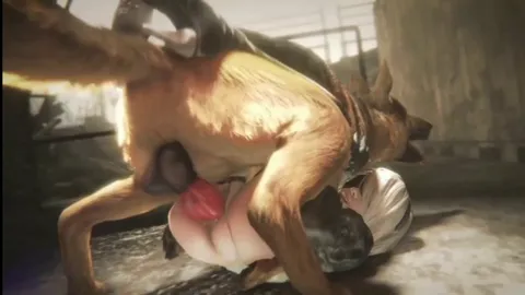 The dog found his sex doll (BayernSFM) [Nier Automata]