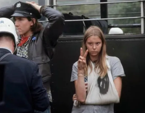 Arrested protesters of the Vietnam war, 1971