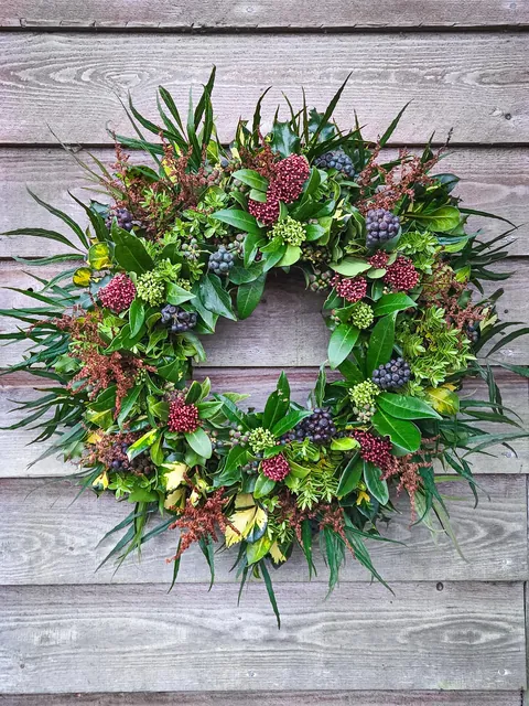 A few of the Christmas wreaths I made this year with everything sourced from the garden!