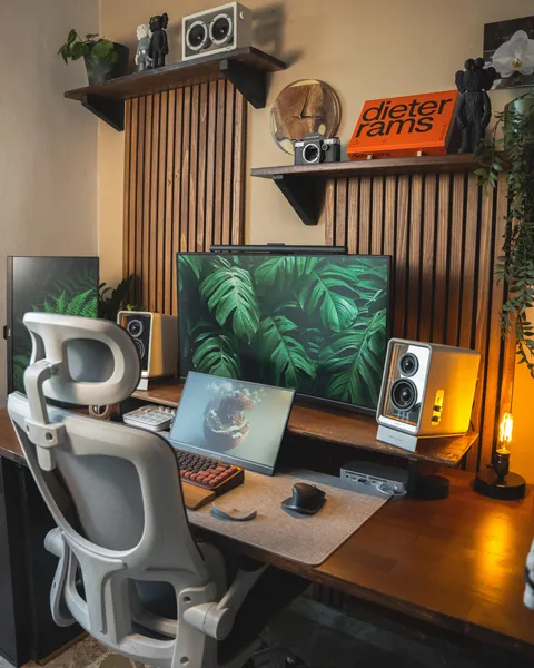 Just my new setup🪵🖥️