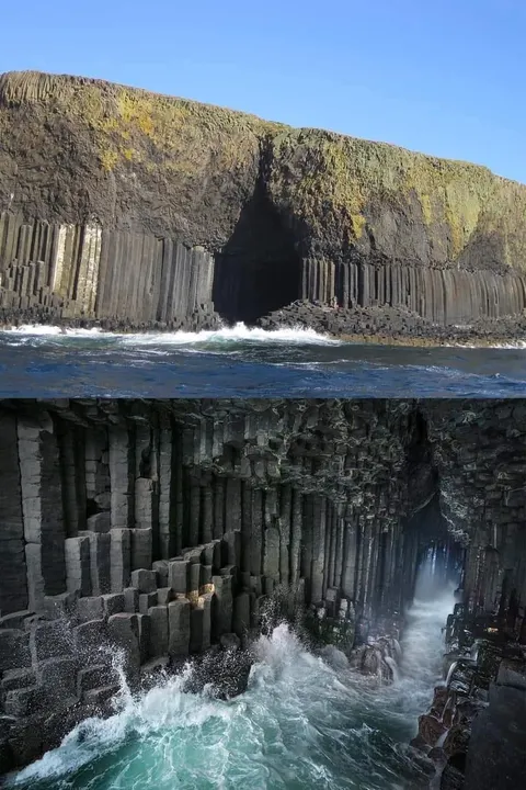 Fingal's Cave is a geological formation located on the uninhabited island of Staffa, in the Inner Hebrides of Scotland.