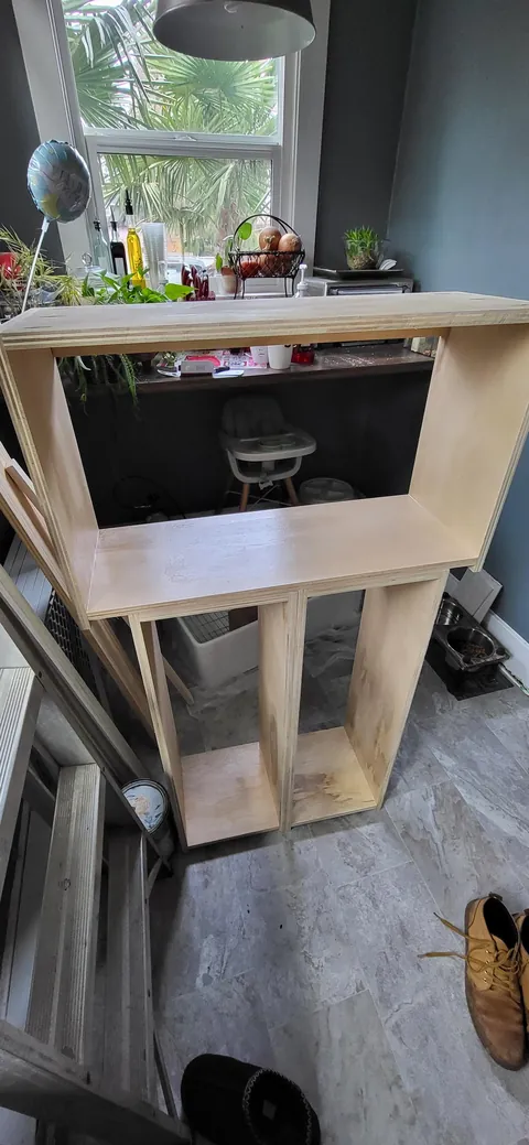 First time making kitchen cabinets. I did the entire kitchen myself for less than half of our original budget. 