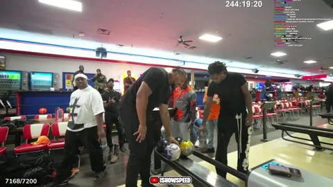 Speed's bodyguard Henry gets a strike on the first try