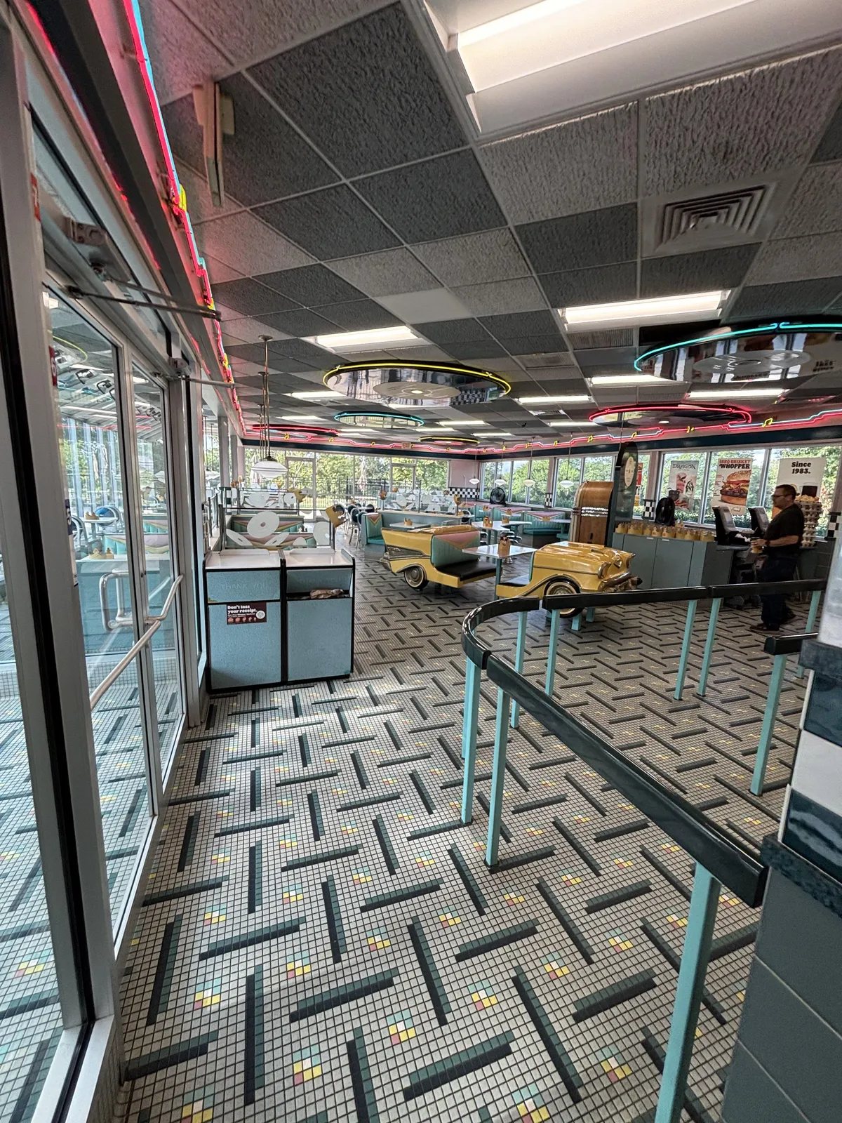 This Burger King I randomly stopped in on a road trip looked like it was from the 50s