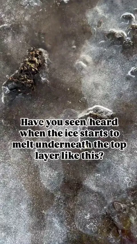 Sound of Ice melting underneath
