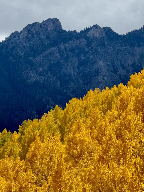 The only kind of forest fire I ever want to see, Utah, USA [OC] [3024x4032]