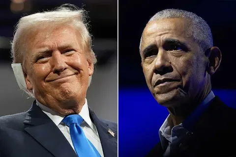 Trump posted, on "Truth" Social, a fake video, showing Obama getting arrested, with Trump in the background grinning and dancing like a moron to the song "YMCA".