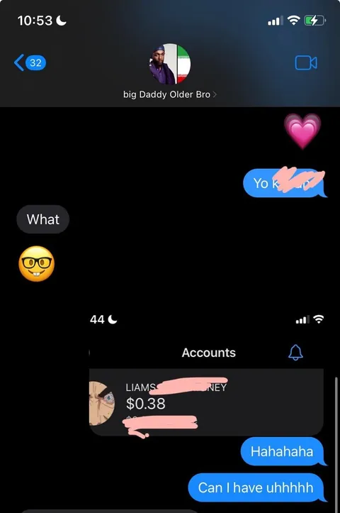 Ask your brothers for money. It works 100% 😭 💗